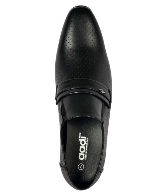 Aadi - Black Mens Slip On Formal Shoes - None