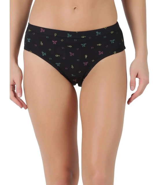 Dollar Multi Color Womens Panty Cotton Printed Womens Hipster ( Pack of 3 ) - None