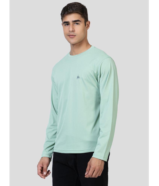 YHA - Mint Green Cotton Blend Regular Fit Mens T-Shirt ( Pack of 1 ) - None