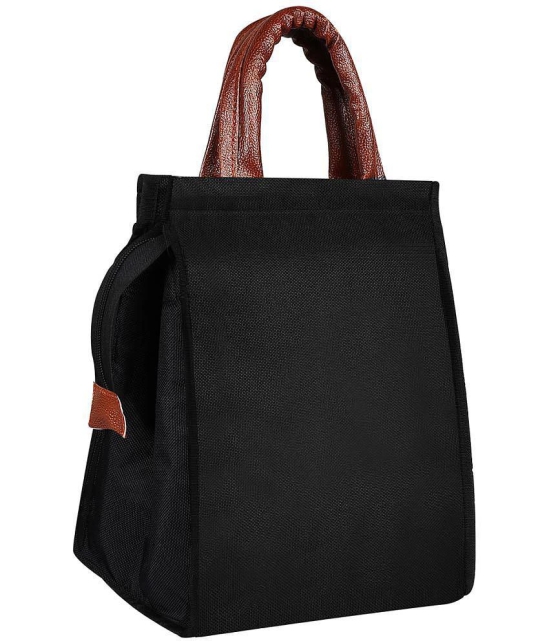 GEEO Black Lunch Bags ( 1 Pc ) - Black