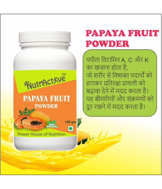 NutrActive Papaya Spray Dried Powder Fruit Juice 300 gm Pack of 3