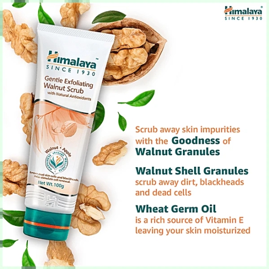 Himalaya Herbals Walnut Scrub, 50Ml