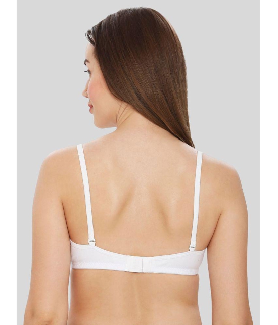 ILRASO - White Cotton Non Padded Women's T-Shirt Bra ( Pack of 1 ) - None