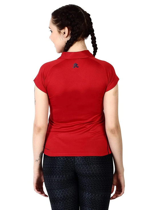 WOMEN CORE POLO-XS / Red