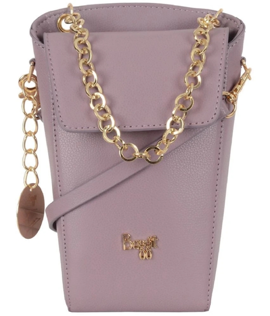 Baggit Pink Faux Leather Sling Bag - Pink