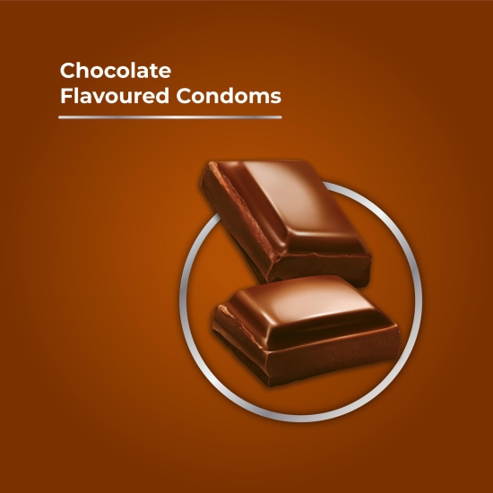 Skore Dotted Flavour Condoms (Chocolate) 10N