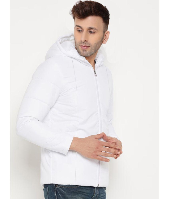 9TY3REE Polyester Men''s Puffer Jacket - White ( Pack of 1 ) - None