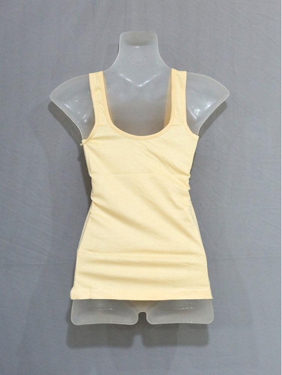 Women camisole with lace straps-BANIYAN / 85 / YELLOW