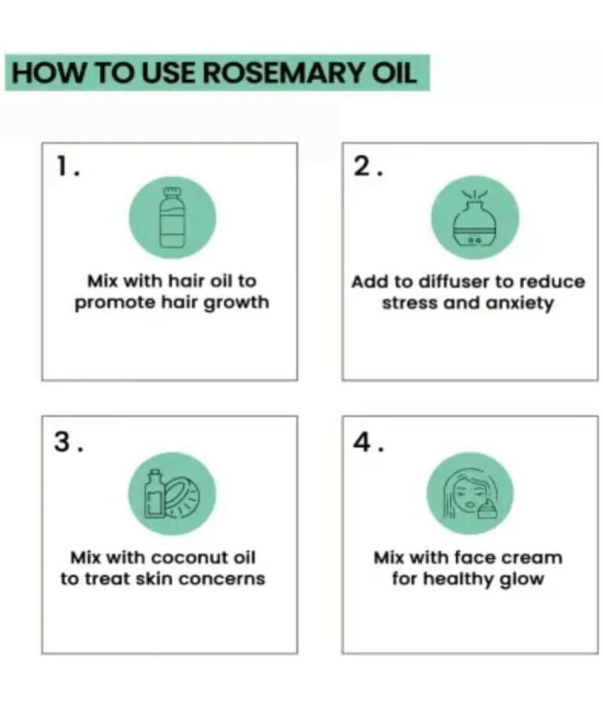 RAQUITYS Rosemary Essential Oil | Hair Growth, Skin, Face | PURE- 15ML