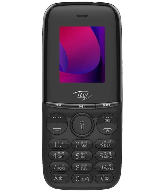 itel Muzik110 Dual SIM Feature Phone Black