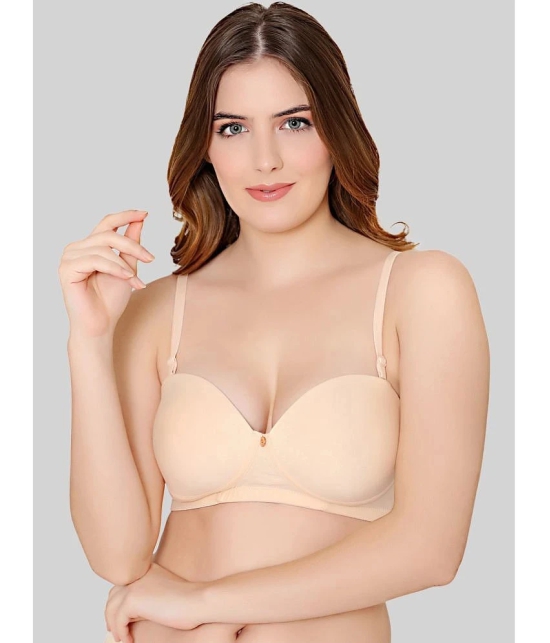 Bodycare Beige Cotton Heavily Padded Womens Balconette Bra ( Pack of 1 ) - None