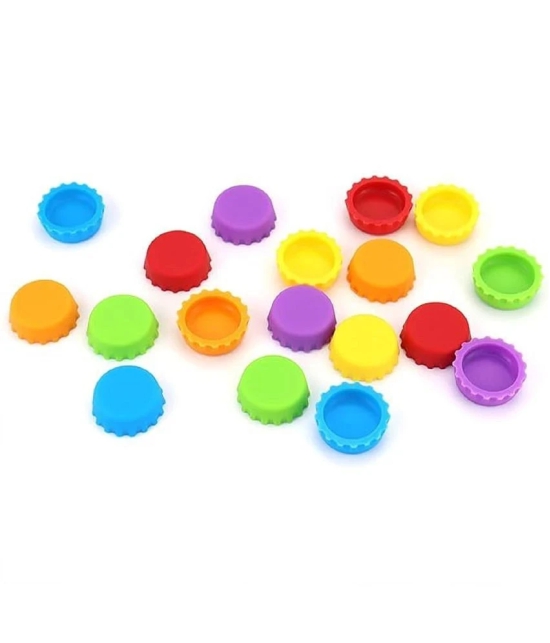 Silicon bottle caps (pack of 6)