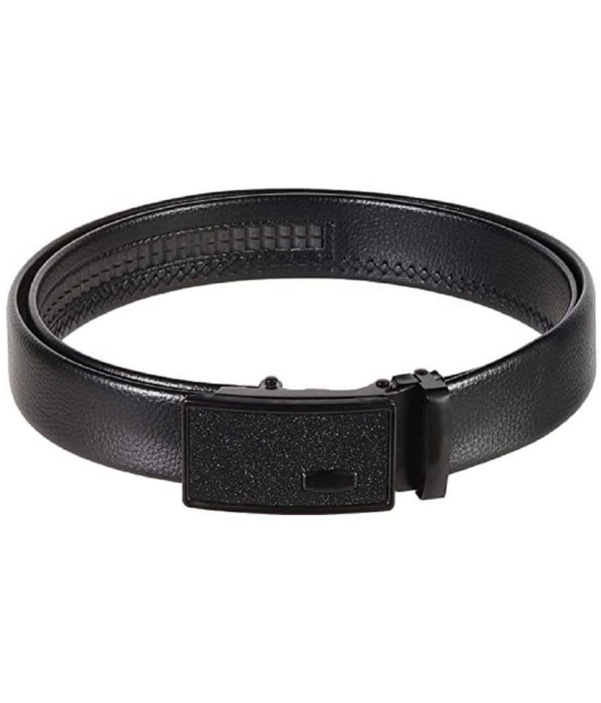 Zacharias - Black Leather Men's Casual Belt ( Pack of 1 ) - None