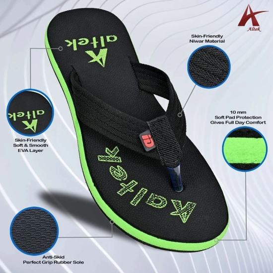 Altek - Green Mens Thong Flip Flop - None