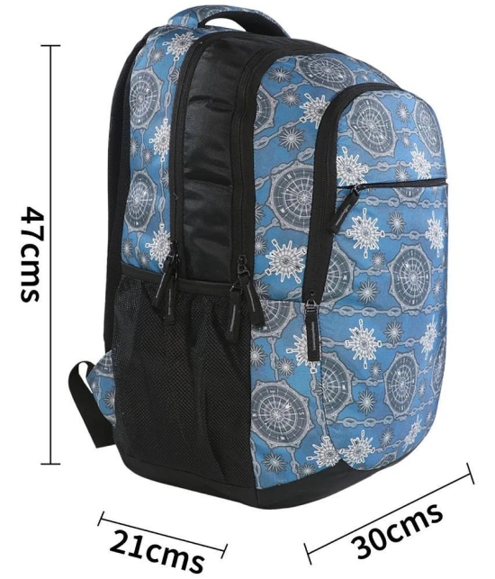 mikebags 29 Ltrs Blue Polyester College Bag - Blue