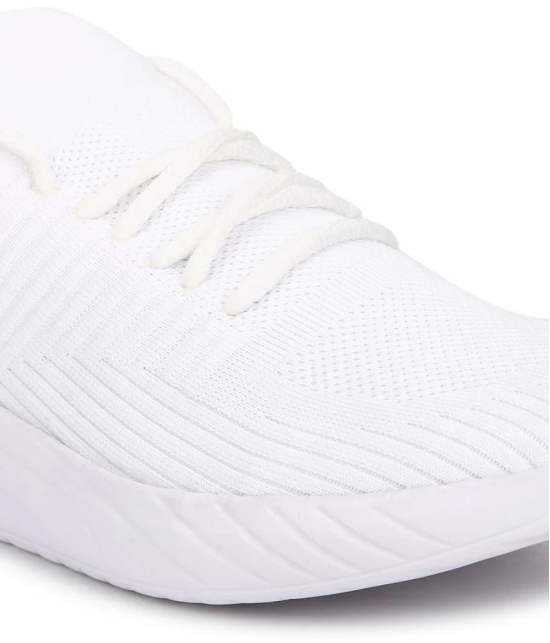 UrbanMark Men Comfortable Light Weighted Lace-Up Casual Running Sneaker- White - None