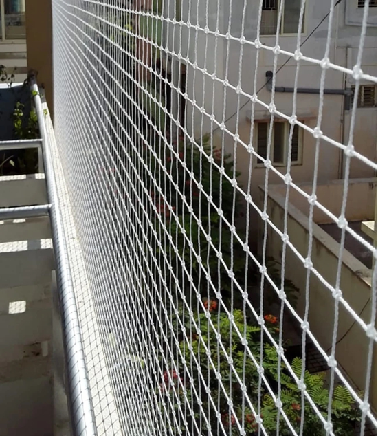 Kuber Industries Anti Bird Net for BalconyPigeon Net for Garden PatioWhite-Kuber Industries Anti Bird Net for Balcony|Pigeon Net for Garden, Patio|White