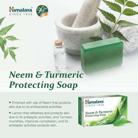 Himalaya's Neem and Turmeric Soap 125gm (Pack of 6)