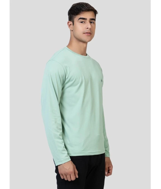 YHA - Mint Green Cotton Blend Regular Fit Mens T-Shirt ( Pack of 1 ) - None