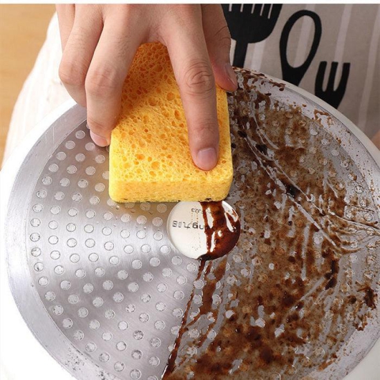 MULTIUSE WOOD PULP KITCHEN CLEANING SPONGE (PACK OF 3)