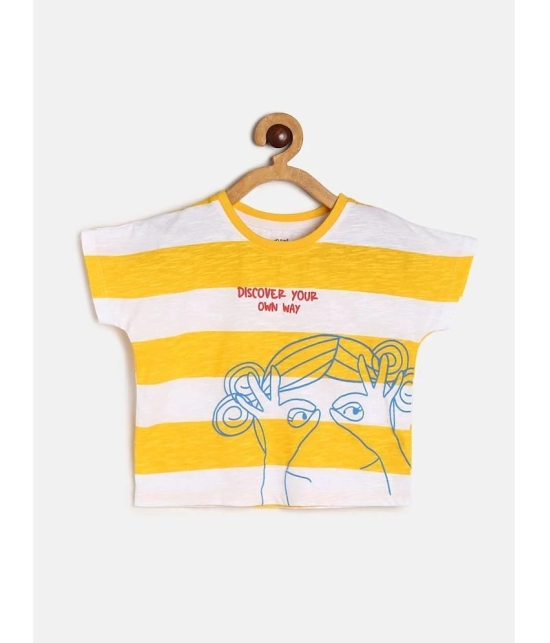 MINI KLUB Yellow Cotton Girls Top ( Pack of 1 ) - None