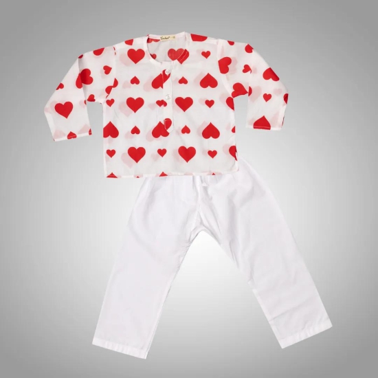 Cotton Night Wear for Kids | Hearts-3-4Y