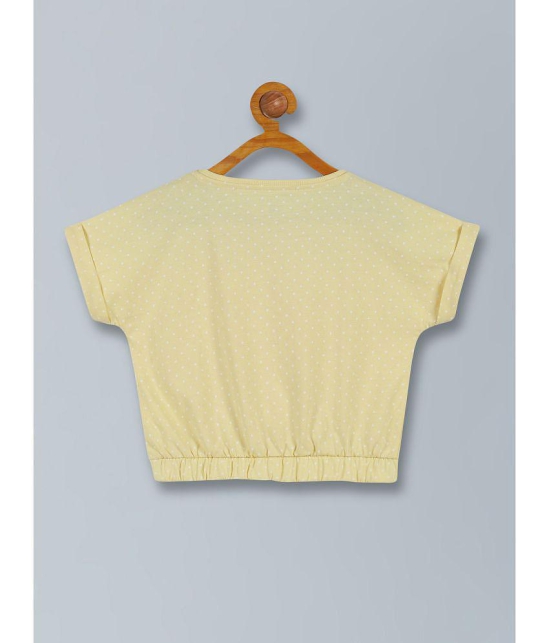 PLUM TREE Yellow 100% Cotton Girls Top ( Pack of 2 ) - None