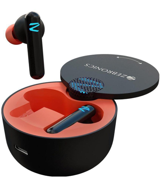 Zebronics Sound Bomb G1 Bluetooth True Wireless (TWS) In Ear 4 Hours Playback Powerfull bass IPX5(Splash & Sweat Proof) Black