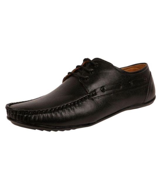 SHOES KINGDOM Black Loafers - 8