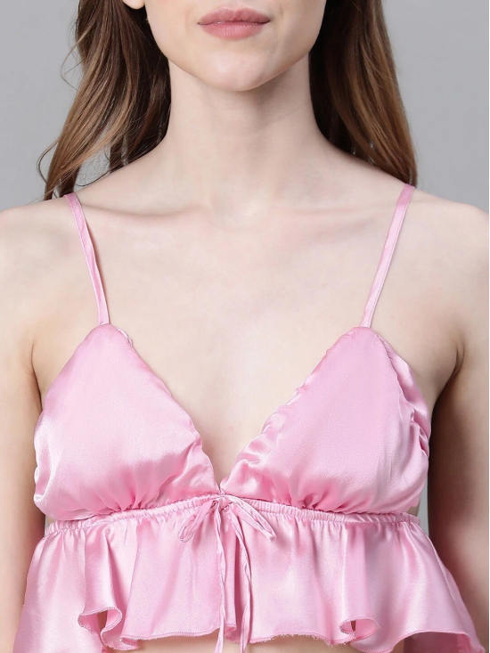 Oxolloxo Satin Cami Top & Panty Set