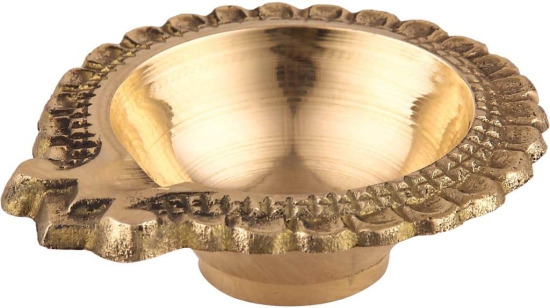 Dokchan Brass Antique Kuber Diya for Daily Puja & Festival