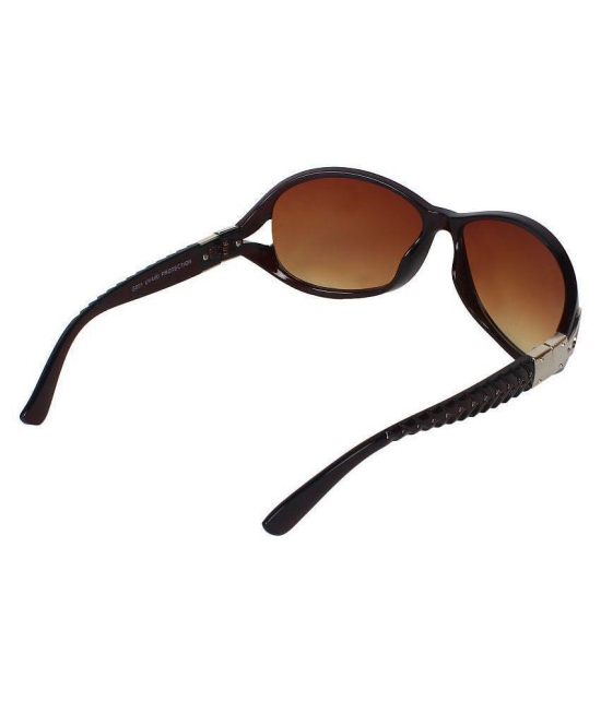 Creature Brown Cat Eye Sunglasses ( GAGA-103 ) - Medium