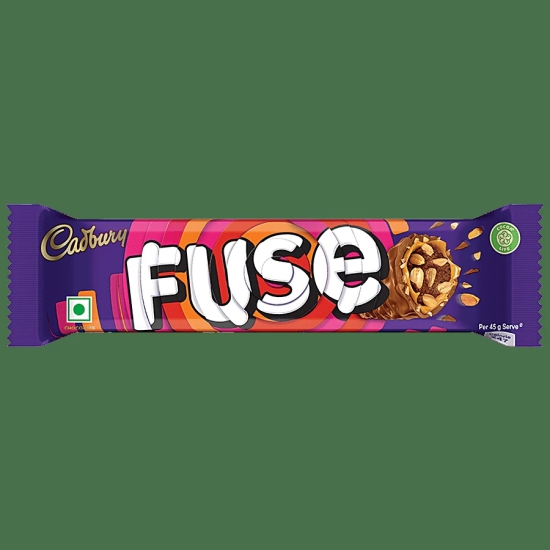 Cadbury Fuse Peanut & Caramel Filled Chocolate Bar, 45 G