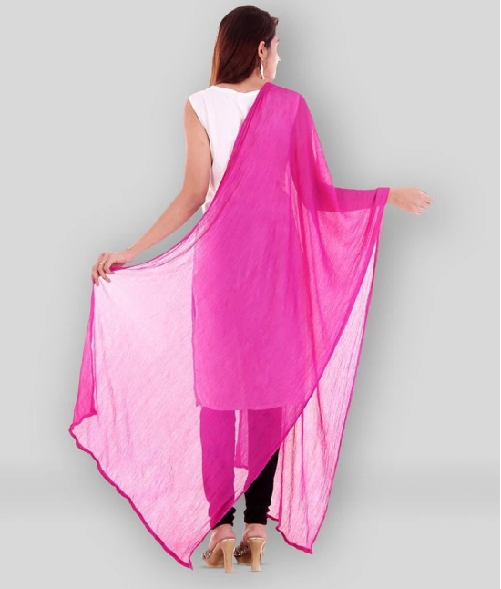 Apratim Pink Chiffon Dupatta - Single