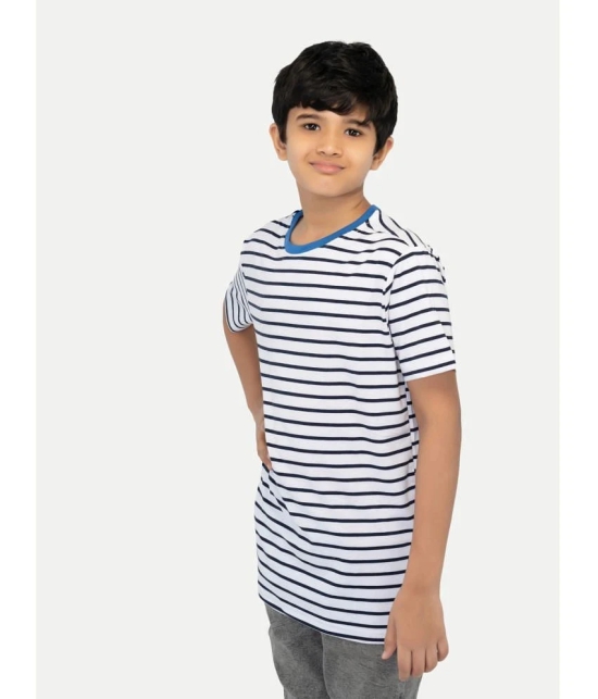 Radprix White Cotton Blend Boys T-Shirt ( Pack of 1 ) - None