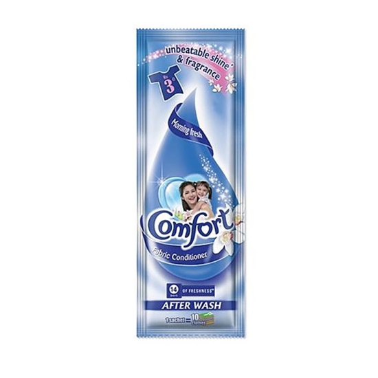 Comfort After Wash Morning Fresh Fabric Conditioner Sachet, 20 Ml Pouch