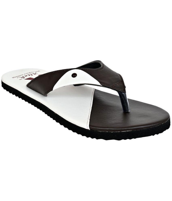 Altek - Brown Mens Thong Flip Flop - None