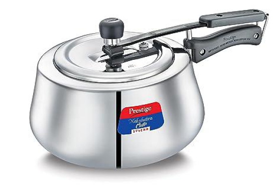 Prestige Nakshatra Cute Svachh Stainless Steel Spillage Control Pressure Cooker, 3 L (Silver)