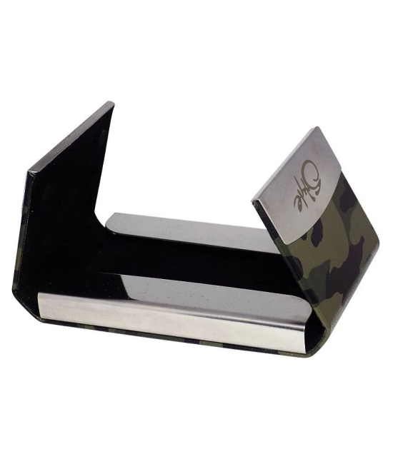 Style 98 Bi-Fold Steel Green ATM Card Holder - Green