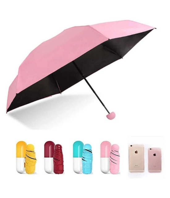 Perkins & Morley Ultra Lights and Small Mini Umbrella with Cute Capsule Case,5 Folding Compact Pocket Umbrella, Especially for Kids - Multi