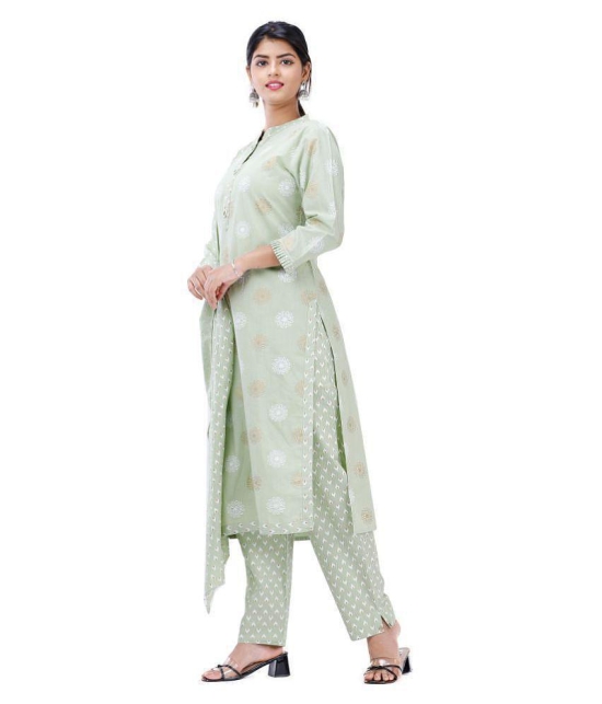 HIGHLIGHT FASHION EXPORT Cotton Kurti With Pants - Stitched Suit - XL