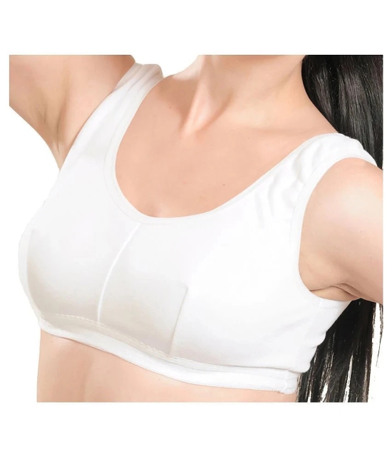 Madam Cotton Everyday Bra - White Single - 34B