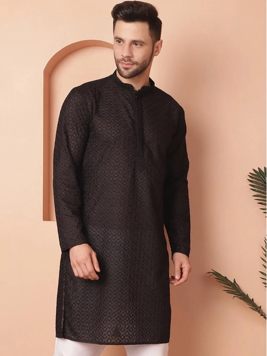 Chikankari Pure Cotton Kurtas-XL