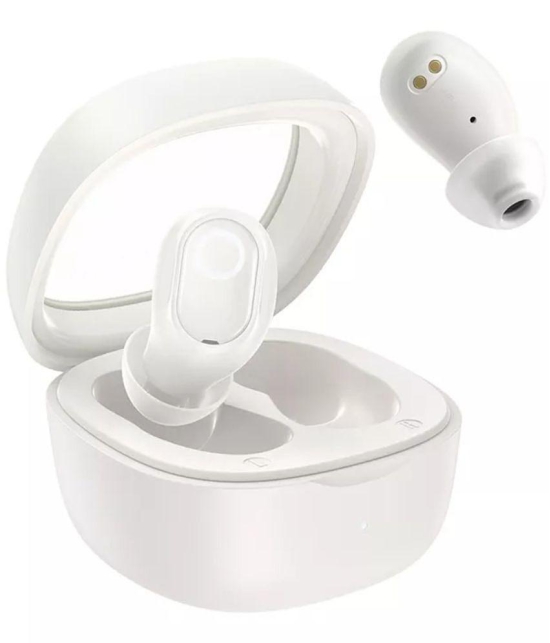 VEhop Super Mini Buds In Ear True Wireless (TWS) 25 Hours Playback IPX4(Splash & Sweat Proof) Low Latency,Powerfull bass -Bluetooth V 5.2 White