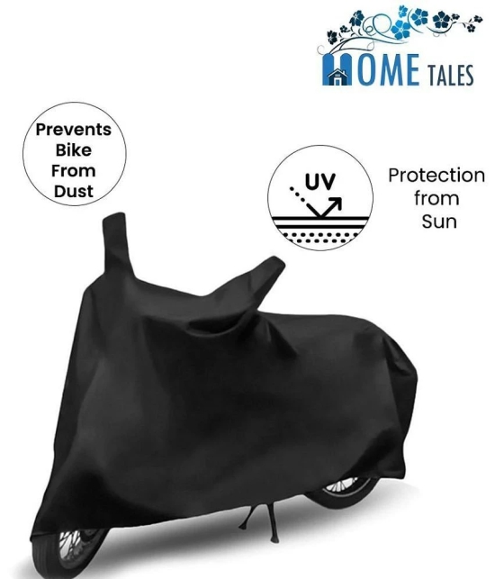 HOMETALES - Black Bike Body Cover For Bajaj Discover 125st with Buckle Lock (Pack Of1) - Black