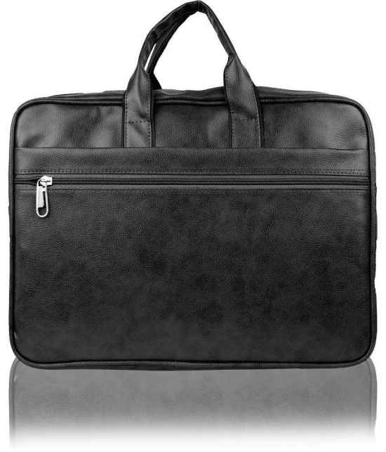 Raylan - Black Textured Messenger Bag - Black