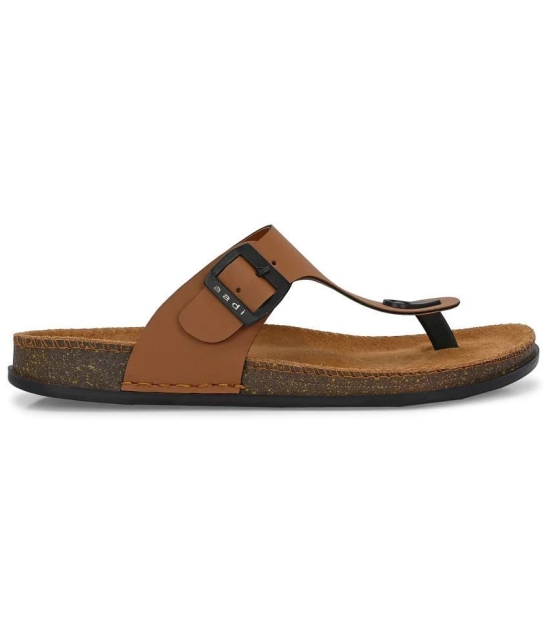 Aadi Tan Mens Thong Flip Flop - None