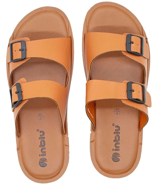 Inblu Tan Mens Slide Flip Flop - None