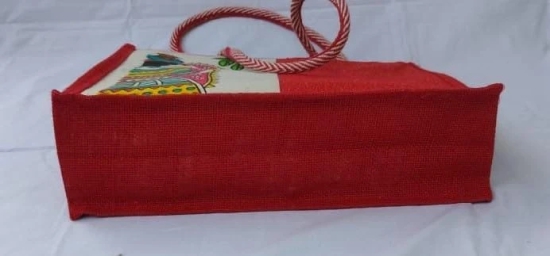 Red Colour Jute Bag