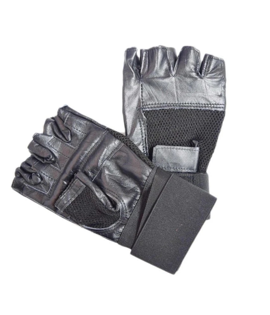 Skyfitness Black Gym Gloves - ONESIZE